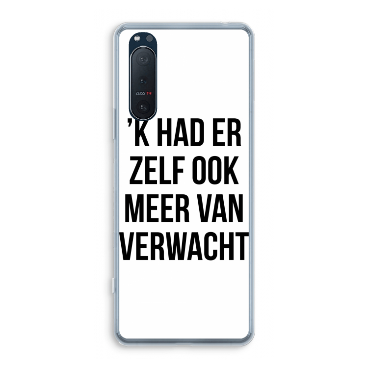 Meer verwacht: Sony Xperia 5 II Transparant Hoesje