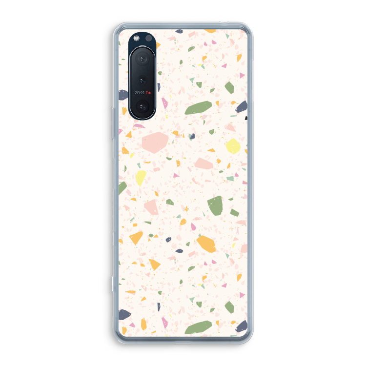 Terrazzo N°21: Sony Xperia 5 II Transparant Hoesje