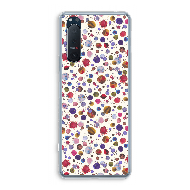 Planets Space: Sony Xperia 5 II Transparant Hoesje