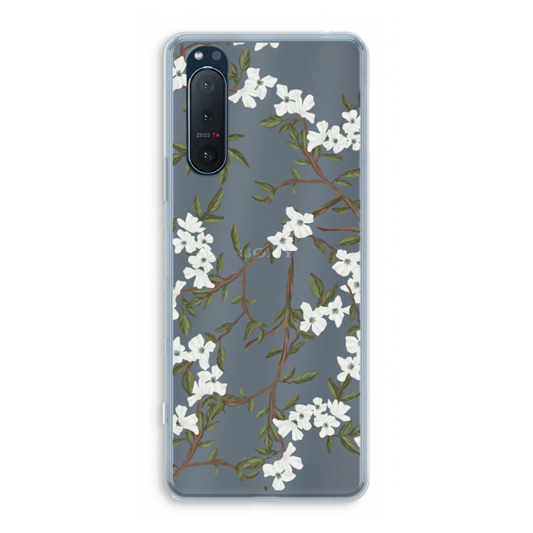 Blossoming spring: Sony Xperia 5 II Transparant Hoesje