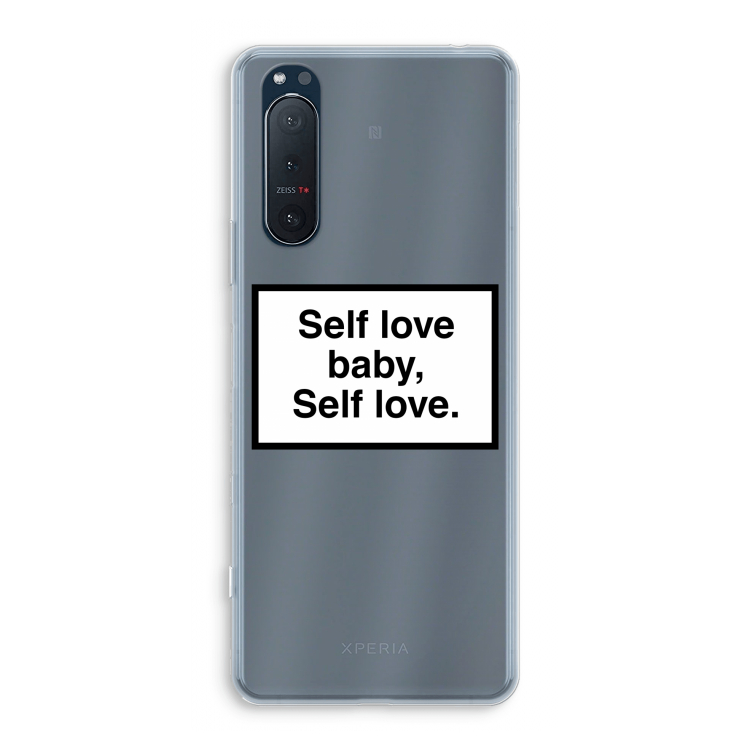 Self love: Sony Xperia 5 II Transparant Hoesje