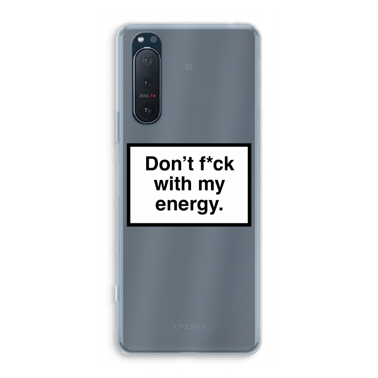 My energy: Sony Xperia 5 II Transparant Hoesje