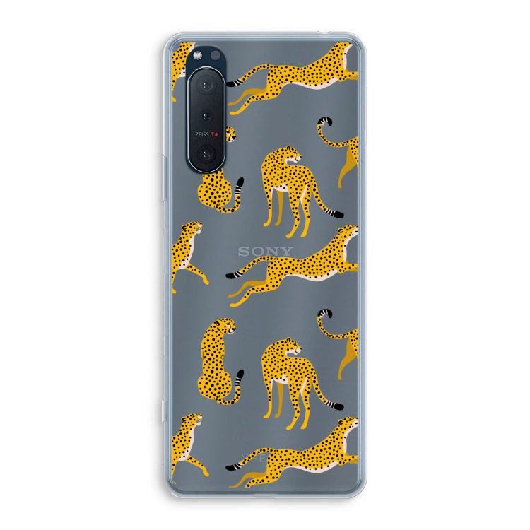 Luipaard: Sony Xperia 5 II Transparant Hoesje