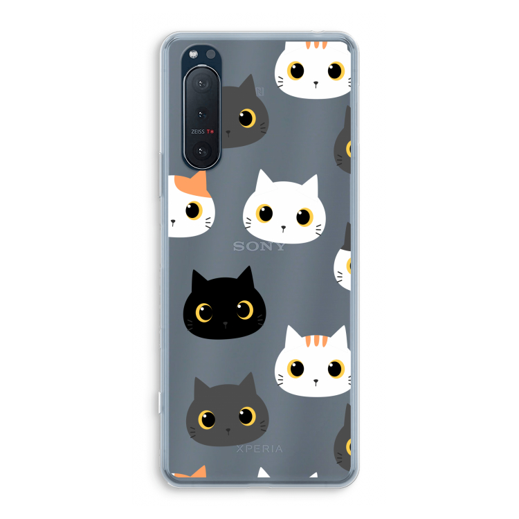 Katten: Sony Xperia 5 II Transparant Hoesje