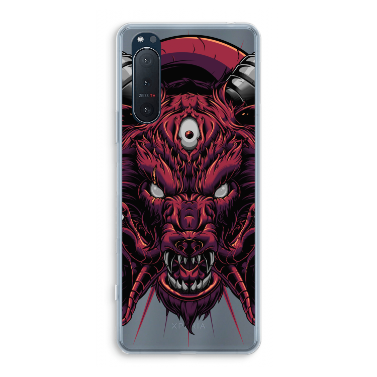 Hell Hound and Serpents: Sony Xperia 5 II Transparant Hoesje
