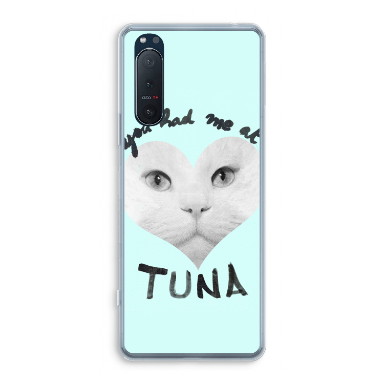 You had me at tuna: Sony Xperia 5 II Transparant Hoesje