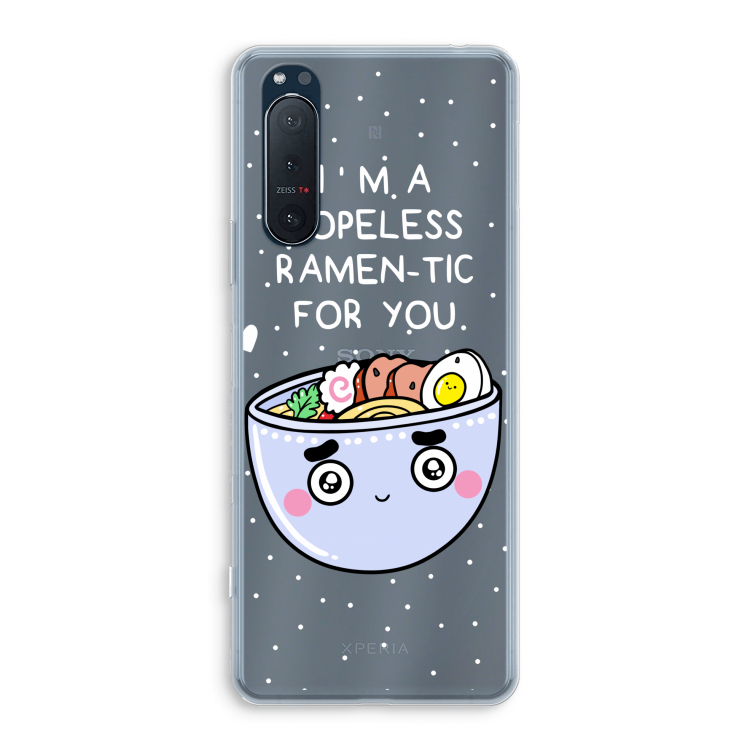 I'm A Hopeless Ramen-Tic For You: Sony Xperia 5 II Transparant Hoesje