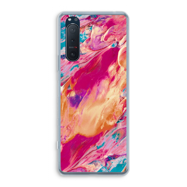 Pastel Echoes: Sony Xperia 5 II Transparant Hoesje