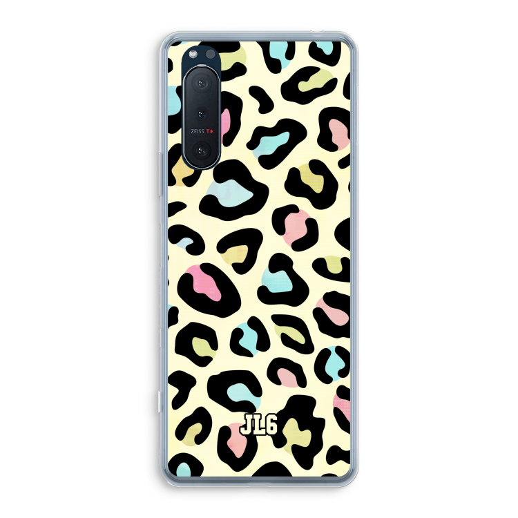 Leopard pattern: Sony Xperia 5 II Transparant Hoesje