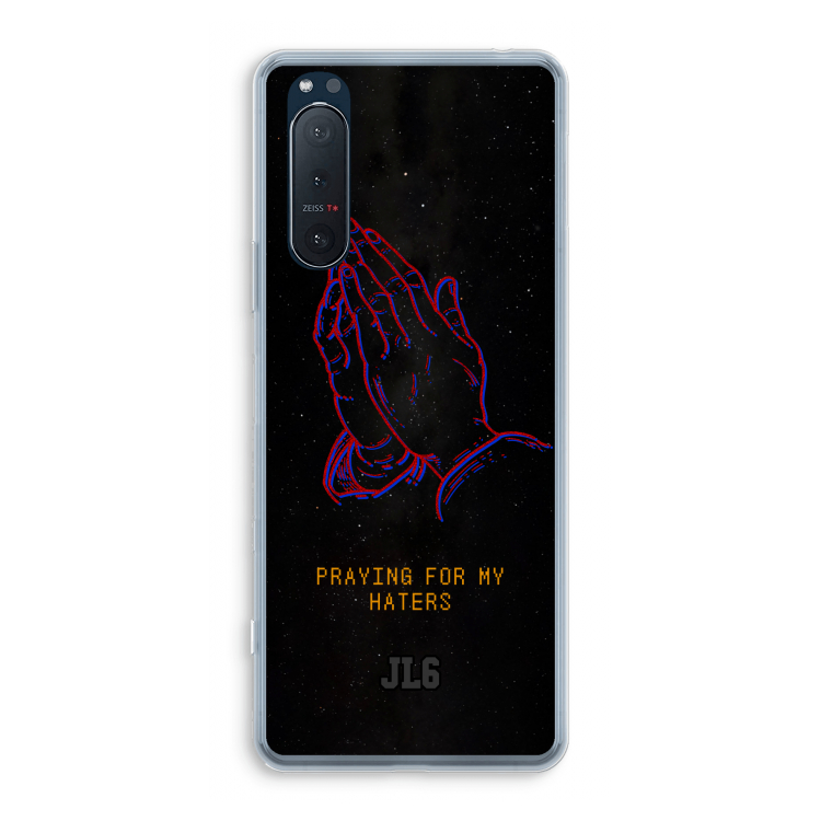 Praying For My Haters: Sony Xperia 5 II Transparant Hoesje