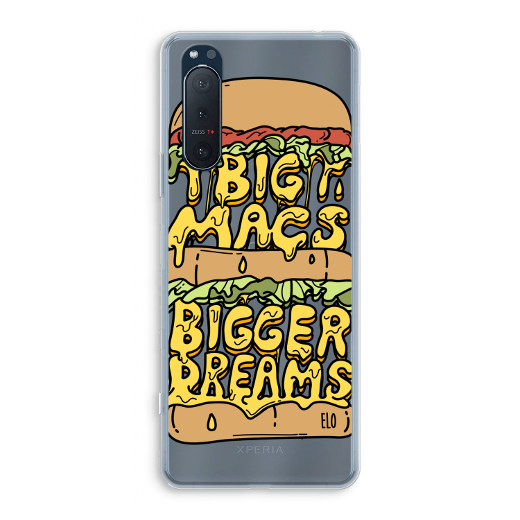 Big Macs Bigger Dreams: Sony Xperia 5 II Transparant Hoesje