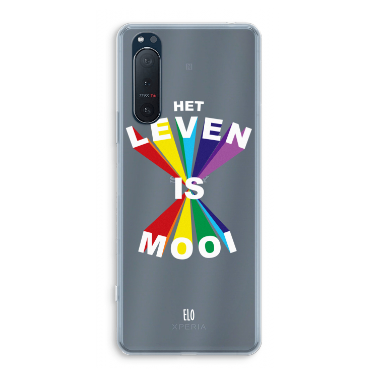 Het Leven Is Mooi: Sony Xperia 5 II Transparant Hoesje
