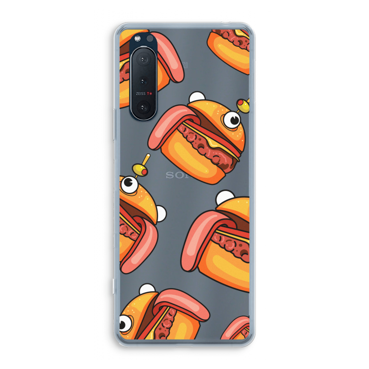 Hamburger: Sony Xperia 5 II Transparant Hoesje