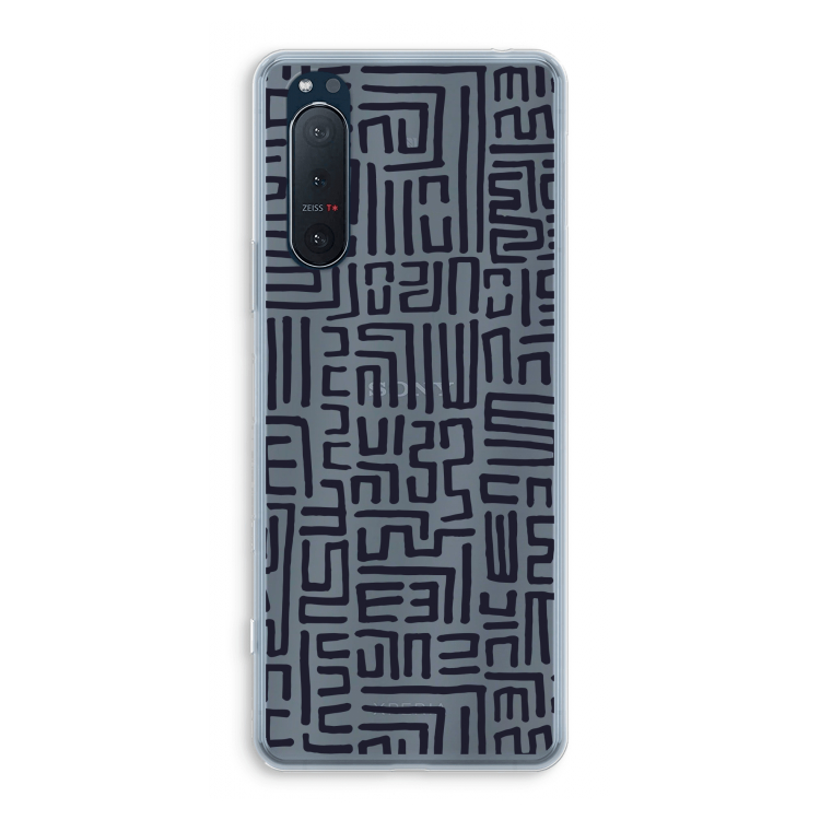 Moroccan Print: Sony Xperia 5 II Transparant Hoesje