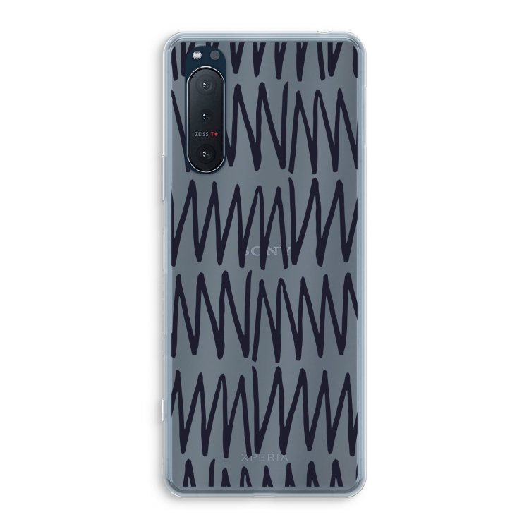Marrakech Zigzag: Sony Xperia 5 II Transparant Hoesje