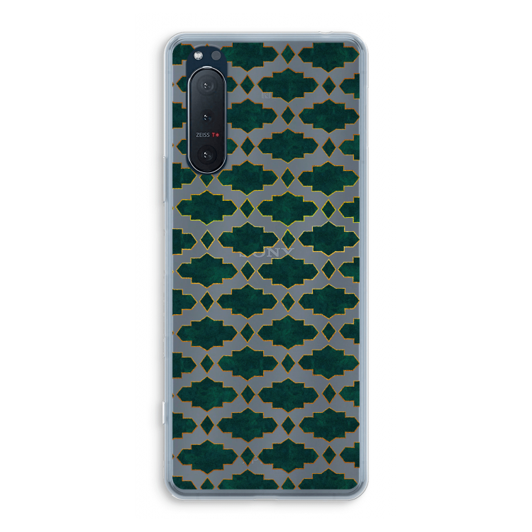 Moroccan tiles: Sony Xperia 5 II Transparant Hoesje