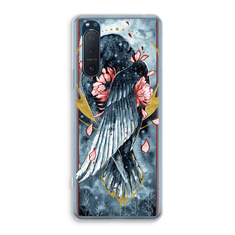 Golden Raven: Sony Xperia 5 II Transparant Hoesje