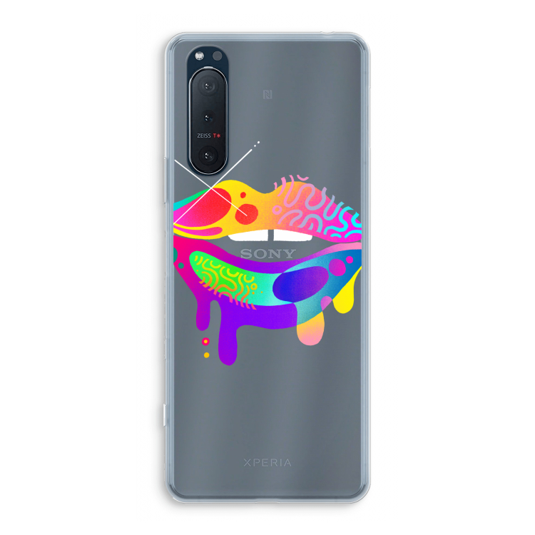 Lip Palette: Sony Xperia 5 II Transparant Hoesje