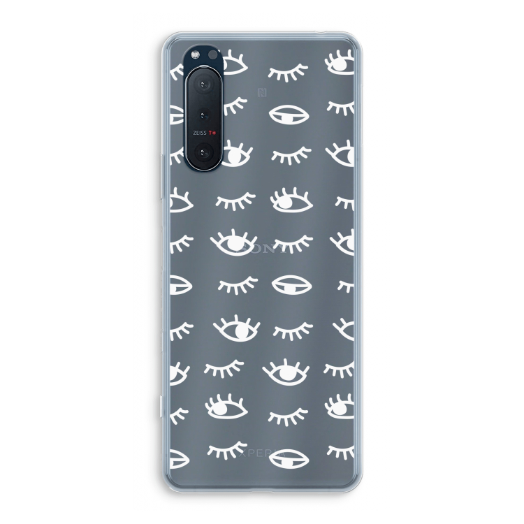 Eye pattern #3: Sony Xperia 5 II Transparant Hoesje
