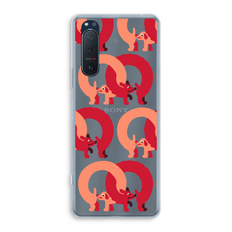Dogs: Sony Xperia 5 II Transparant Hoesje