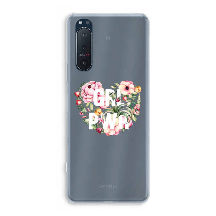 GRL PWR Flower: Sony Xperia 5 II Transparant Hoesje