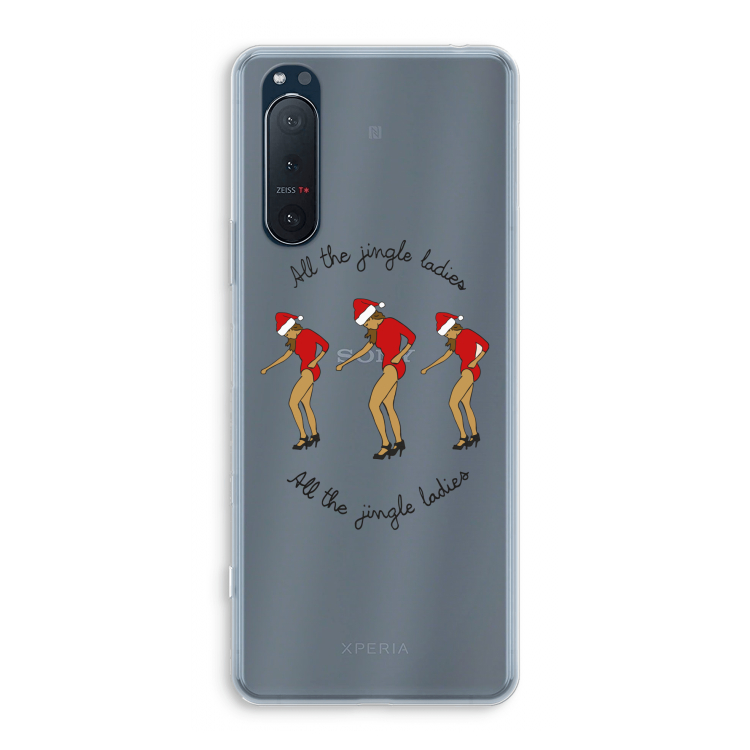 Jingle Ladies: Sony Xperia 5 II Transparant Hoesje