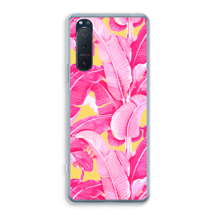 Pink Banana: Sony Xperia 5 II Transparant Hoesje