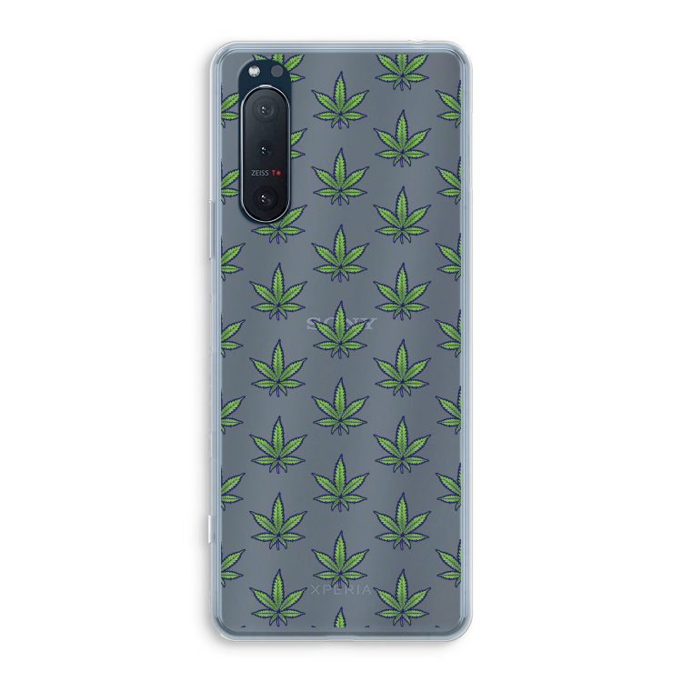 Weed: Sony Xperia 5 II Transparant Hoesje