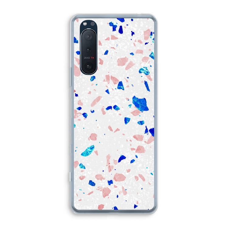 Terrazzo N°6: Sony Xperia 5 II Transparant Hoesje
