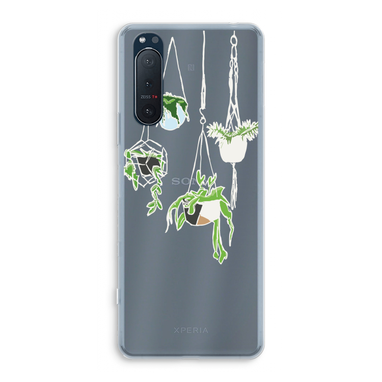 Hang In There: Sony Xperia 5 II Transparant Hoesje