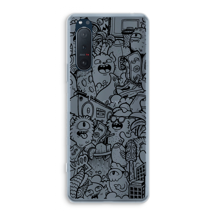 Vexx Black City : Sony Xperia 5 II Transparant Hoesje