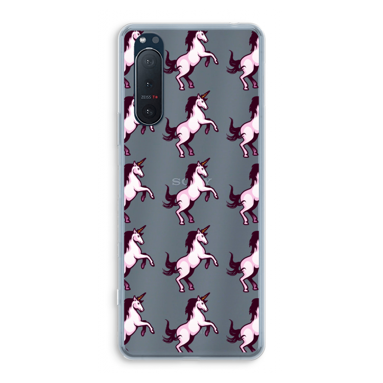 Musketon Unicorn: Sony Xperia 5 II Transparant Hoesje
