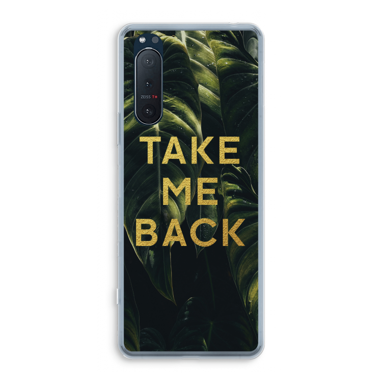 Take me back: Sony Xperia 5 II Transparant Hoesje