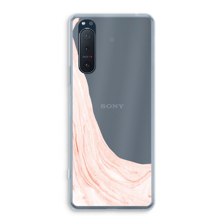 Peach bath: Sony Xperia 5 II Transparant Hoesje