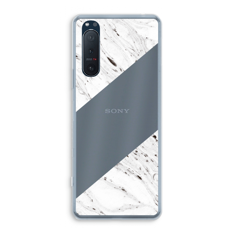 Biggest stripe: Sony Xperia 5 II Transparant Hoesje