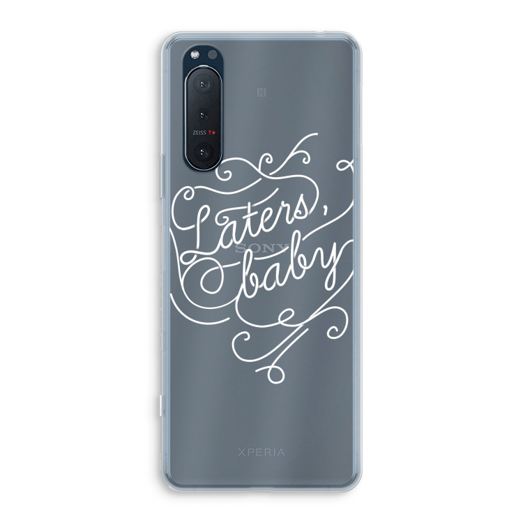 Laters, baby: Sony Xperia 5 II Transparant Hoesje