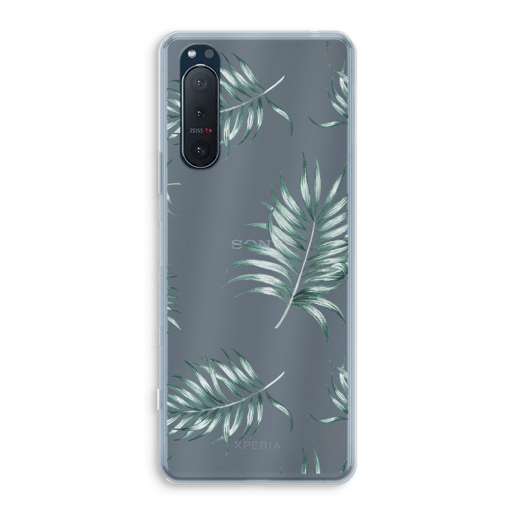 Simple leaves: Sony Xperia 5 II Transparant Hoesje