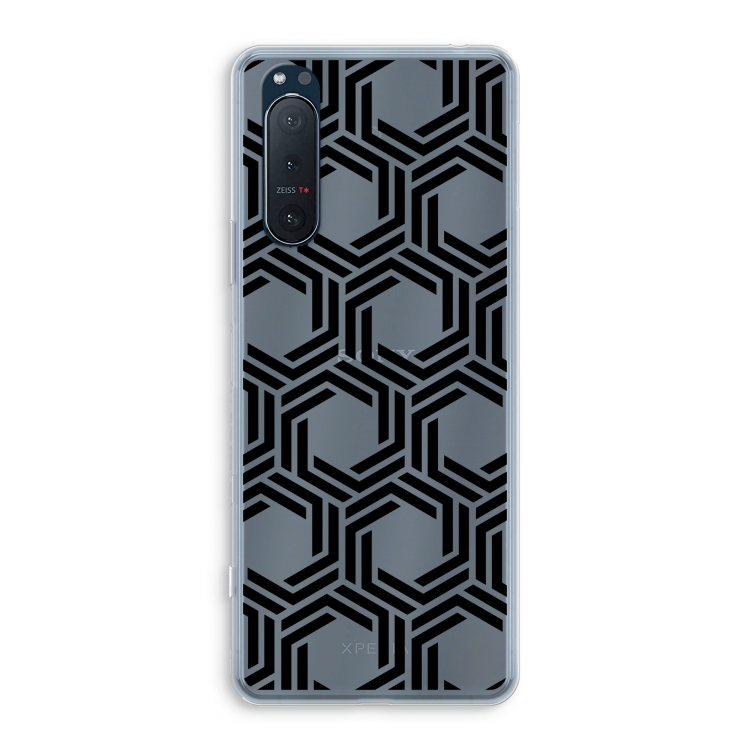 Geometrisch patroon: Sony Xperia 5 II Transparant Hoesje