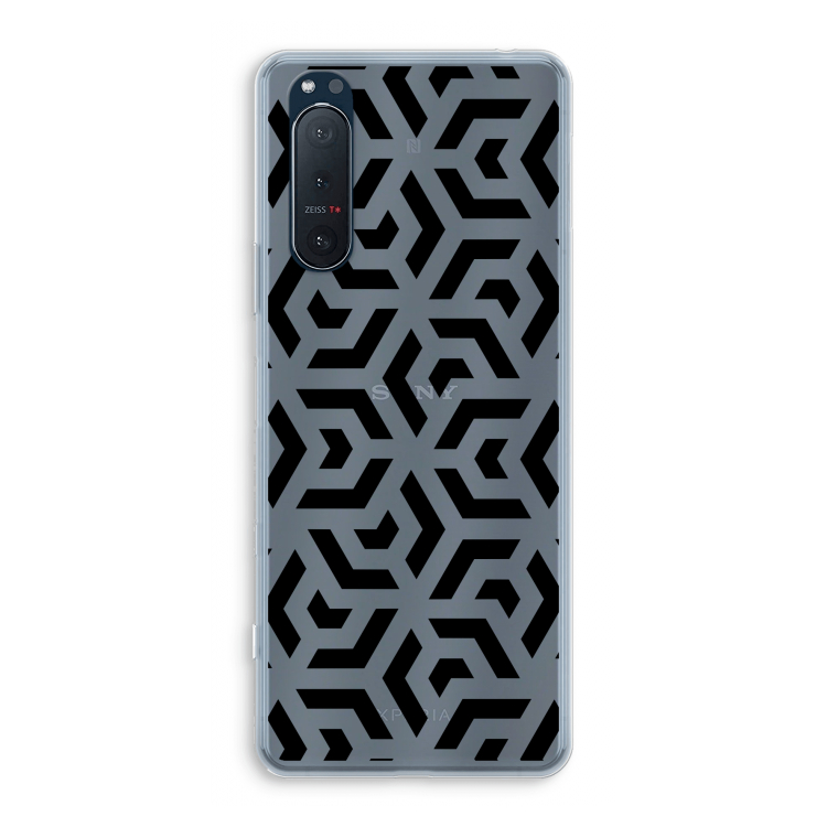 Crazy pattern: Sony Xperia 5 II Transparant Hoesje