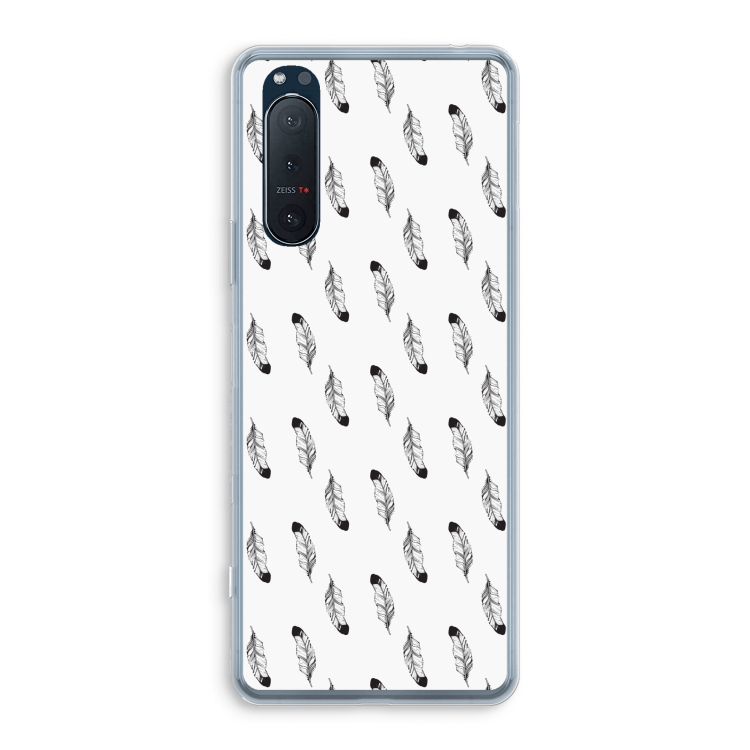 Pluimen: Sony Xperia 5 II Transparant Hoesje