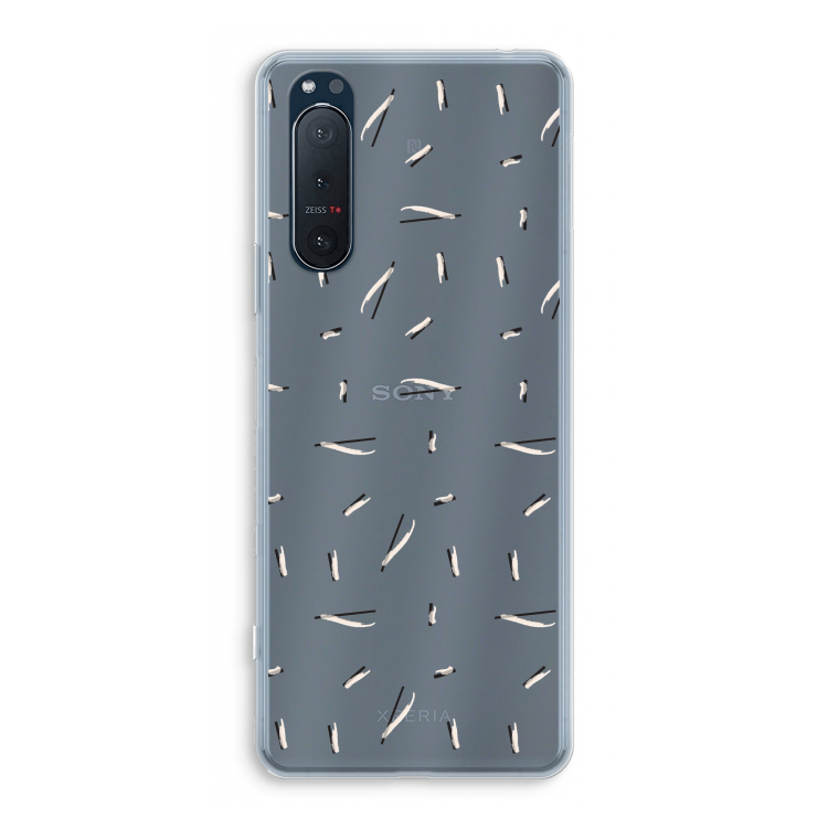 Hipster stripes: Sony Xperia 5 II Transparant Hoesje