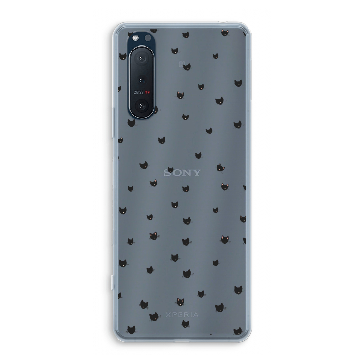 Kleine kattenkopjes: Sony Xperia 5 II Transparant Hoesje
