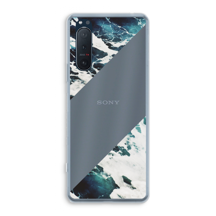 Golven: Sony Xperia 5 II Transparant Hoesje