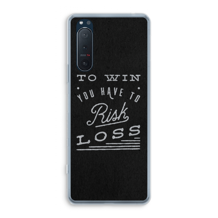 Risk loss: Sony Xperia 5 II Transparant Hoesje
