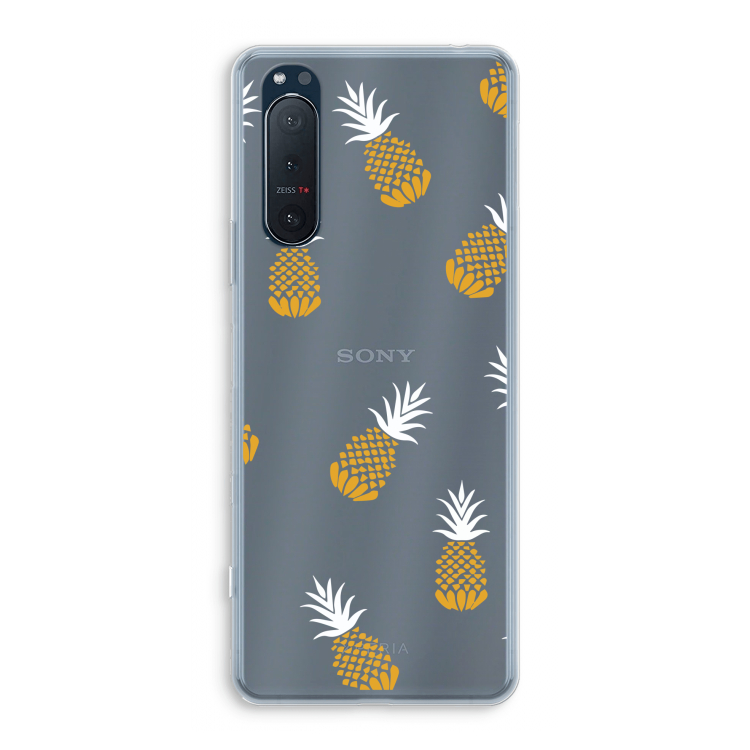 Ananasjes: Sony Xperia 5 II Transparant Hoesje