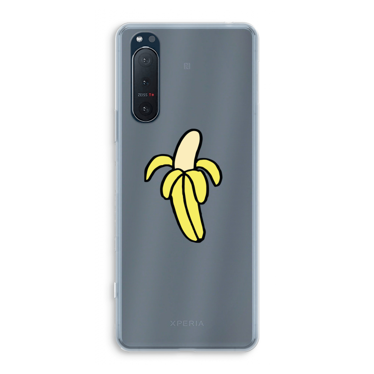 Banana: Sony Xperia 5 II Transparant Hoesje