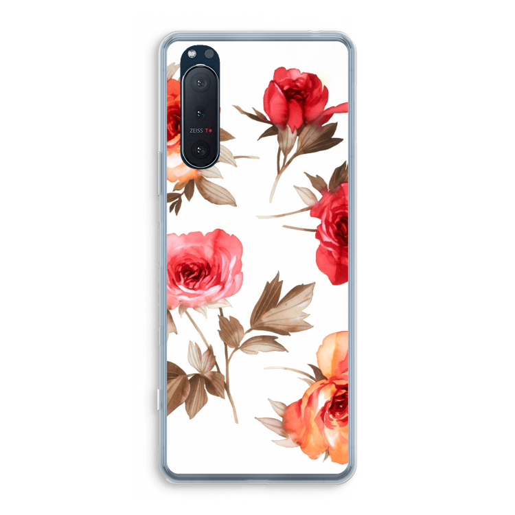 Roosjes: Sony Xperia 5 II Transparant Hoesje