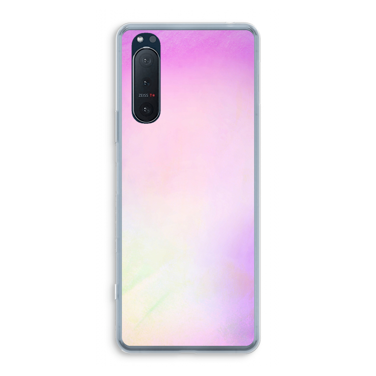 Flow mist pastel: Sony Xperia 5 II Transparant Hoesje