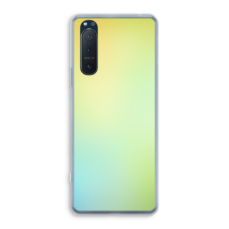 Minty mist pastel: Sony Xperia 5 II Transparant Hoesje