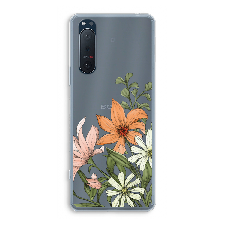 Floral bouquet: Sony Xperia 5 II Transparant Hoesje